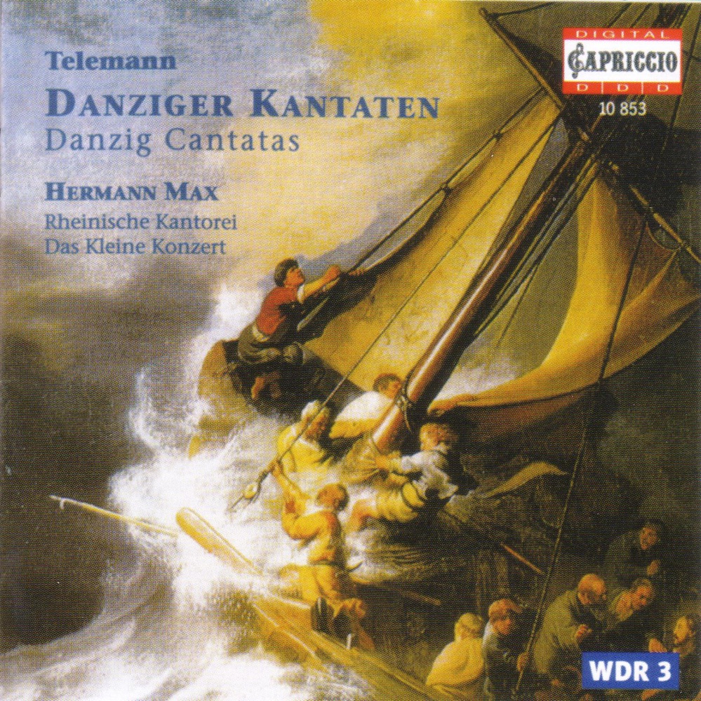 Обложка альбома «Telemann, G.P.: Cantatas» — Howard Crook, Ingrid Schmithüsen, Klaus Mertens, Claudia Schubert, Rheinische Kantorei, Das Kleine Konzert & Hermann Max