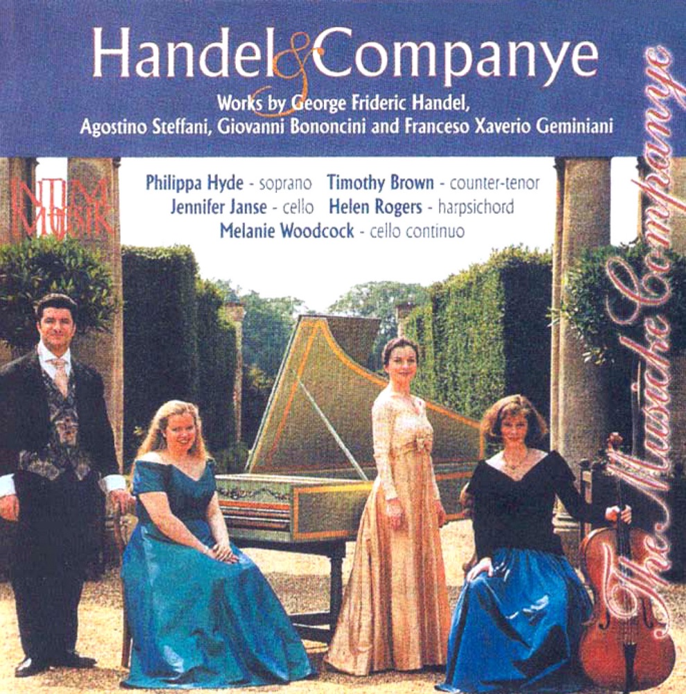 Обложка альбома «Handel & Companye» — Tim Travers-Brown, Philippa Hyde, Musicke Companye, Helen Rogers, Jennifer Janse & Melanie Woodcock