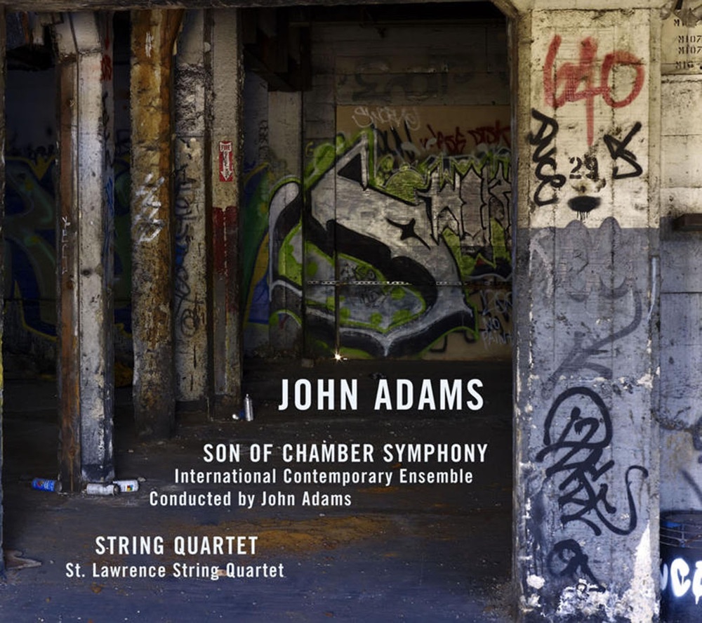 Обложка альбома «Adams: Son of Chamber Symphony & String Quartet» — John Adams, International Contemporary Ensemble & St. Lawrence String Quartet