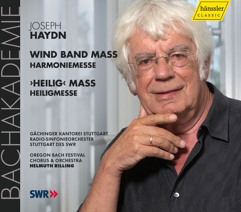 Обложка альбома «Haydn, J.: Mass In B Flat Major, "Harmoniemesse" - Mass In B Flat Major, "Heiligmesse"» — Helmuth Rilling, Simona Šaturová, Daniela Sindram, Michael Nagy, Gächinger Kantorei Stuttgart, Stuttgart Radio Symphony Orchestra, James Taylor, Oregon Bach Festival Orchestra, Ingeborg Danz, Oregon Bach Festival Choir, Sibylla Rubens & Lothar Odinius