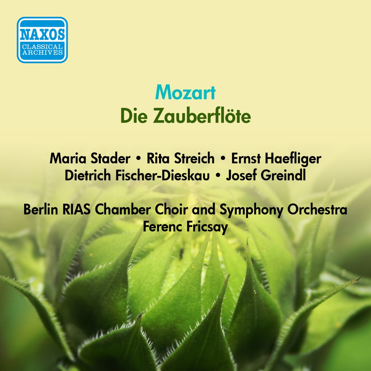 ‎mozart Wa Die Zauberflote The Magic Flute Stader Streich Fischer Dieskau Fricsay 9170