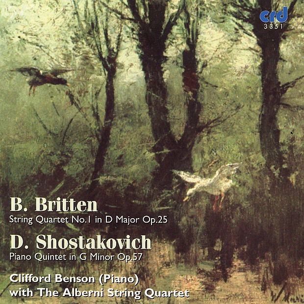 Обложка альбома «Britten: String Quartet No. 1 & Shostakovich: Piano Quintet» — Alberni String Quartet & Clifford Benson