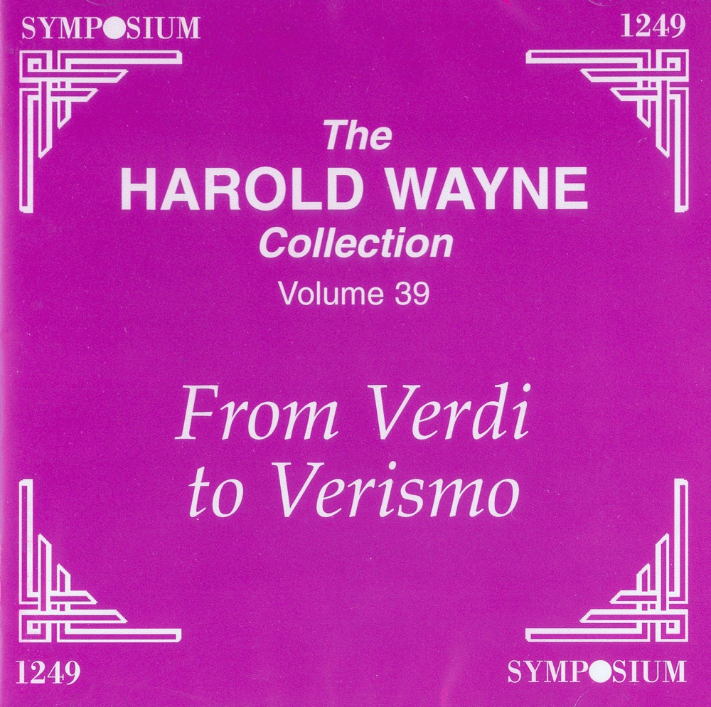 Обложка альбома «The Harold Wayne Collection, Vol. 39» — Alessandro Bonci, Studio Orchestra, Studio Conductor, Alfredo Brondi, Giuseppe Pacini, Fausta Labia, Emilio Perea, Elsa Petri, Oreste Luppi, Edoardo Garbin, Giannina Russ, Domenico Viglione-Borghese, Antonio Magini-Coletti, Riccardo Stracciari, Mario Sammarco, Giorgina Caprile, Giuseppe Krismer, Ester Mazzoleni, Laura del Lungo, Alessandro Dolci, Aureliano Pertile, Giuseppe Nessi, Aristide Baracchi & Emilio Venturini