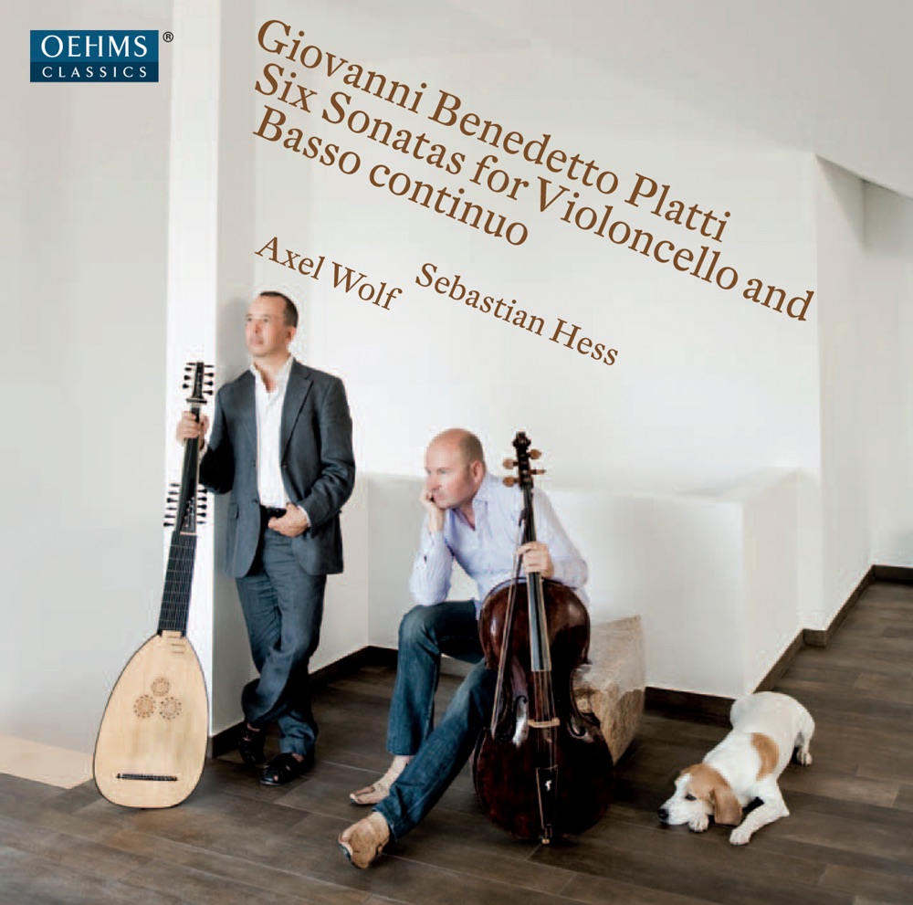 Обложка альбома «Platti: 6 Sonatas for Violoncello and Basso continuo» — Sebastian Hess & Axel Wolf