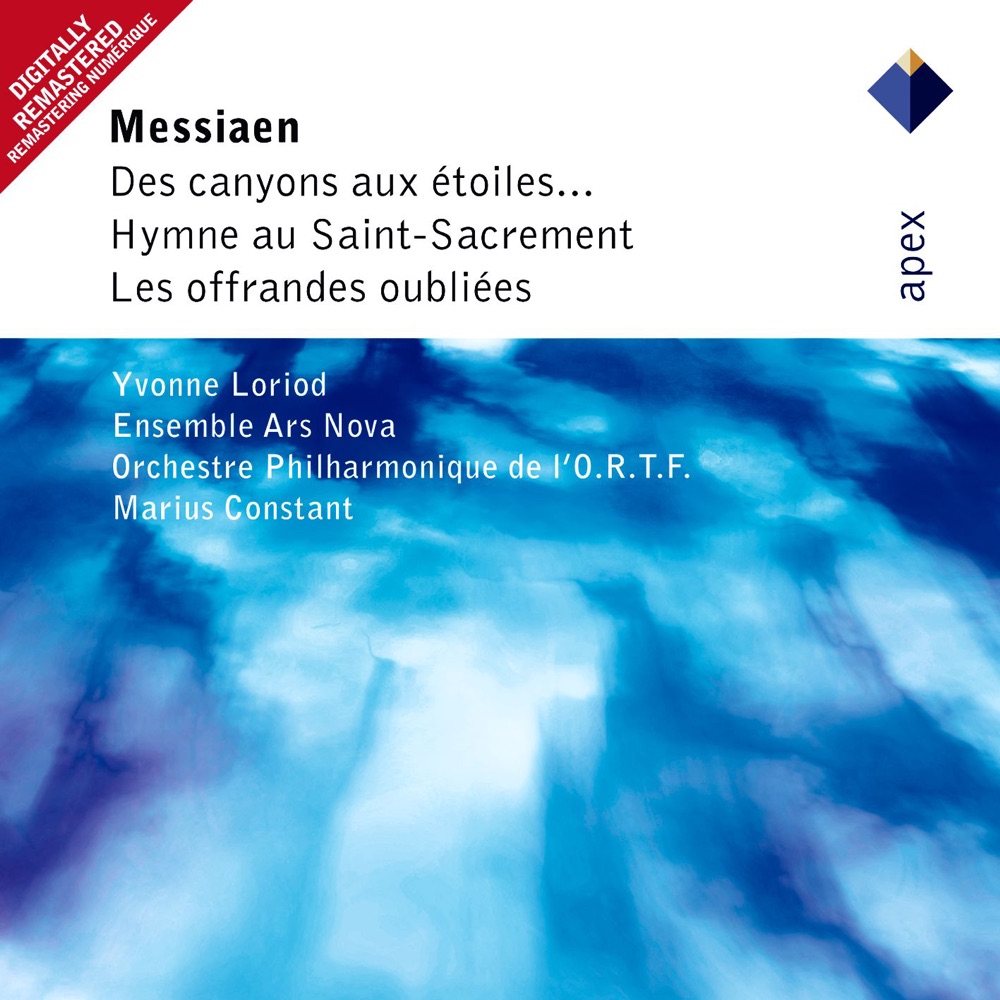Обложка альбома «Messiaen: Des canyons aux étoiles» — Ensemble Project Ars Nova, Marius Constant & Yvonne Loriod
