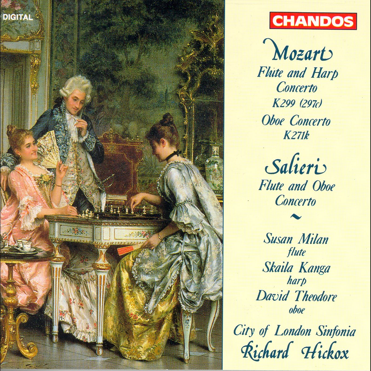 ‎Mozart Concerto for Flute and Harp in C Major Salieri Concerto for