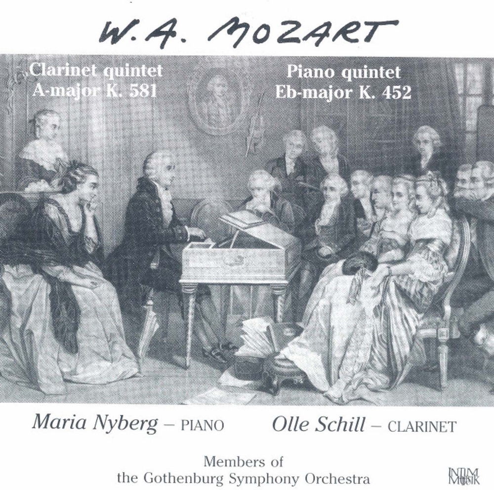 Обложка альбома «Mozart: Clarinet Quintet, K. 581 - Piano Quintet, K. 452» — Gothenburg Symphony Orchestra, Olle Schill & Maria Nyberg