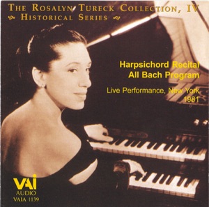 Rosalyn Tureck - Bach Harpsichord Recital