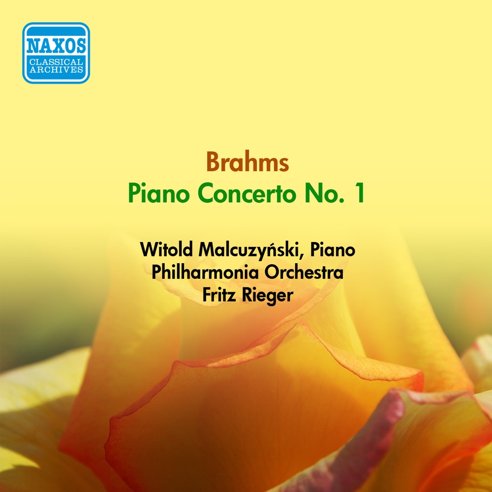 Обложка альбома «Brahms: Piano Concerto No. 1» — Philharmonia Orchestra, Witold Malcuzynski & Fritz Rieger
