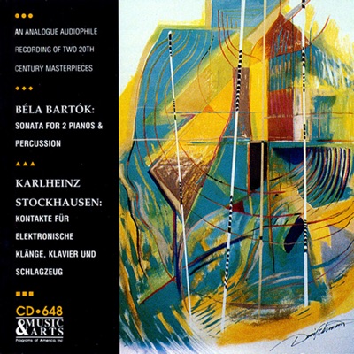 Bartok: Sonata for 2 Pianos & Percussion - Stockhausen: Kontakte (version for piano, percussion and 4-track tape), Work No. 12 1-2