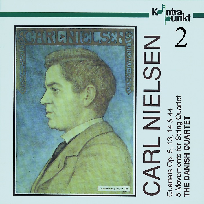 Обложка альбома «Nielsen: Complete String Quartets, Vol. 2» — The Danish Quartet, Tim Frederiksen, Arne Balk-Møller & Henrik Brendstrup