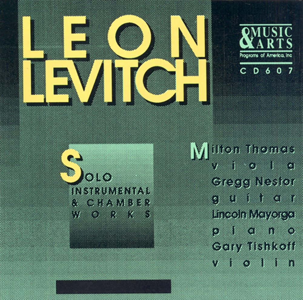 Обложка альбома «Levitch: Viola Sonata, Sonata for Solo Violin, Ricordo di Mario, Violin Sonata» — Lincoln Mayorga, Milton Thomas, Gary Tishkoff & Gregg Nestor