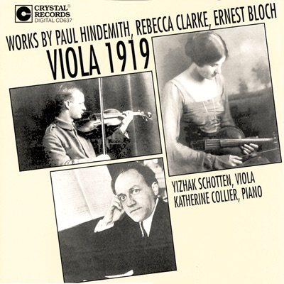 Viola 1919: Hindemith, Clarke, Bloch