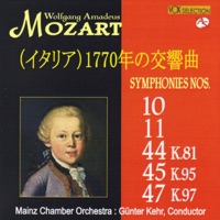 モーツァルト:(イタリア)1770年の交響曲
