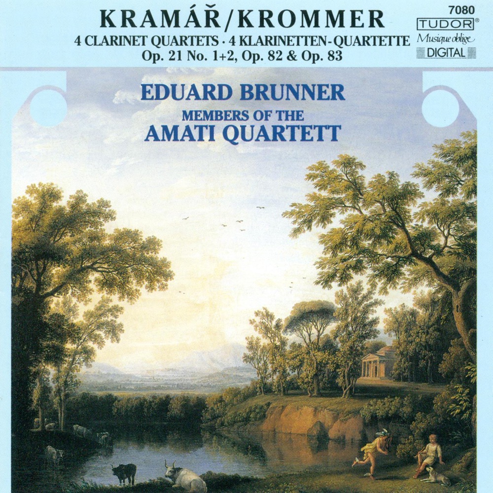Обложка альбома «Krommer: Clarinet Quartets, Opp. 21, 82, 83» — Eduard Brunner & Amati Quartet