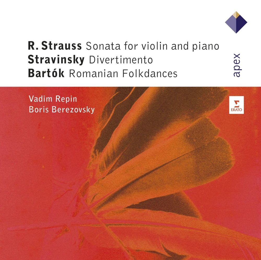 Обложка альбома «Strauss, Stravinsky & Bartók : Violin Sonatas» — Vadim Repin & Boris Berezovsky