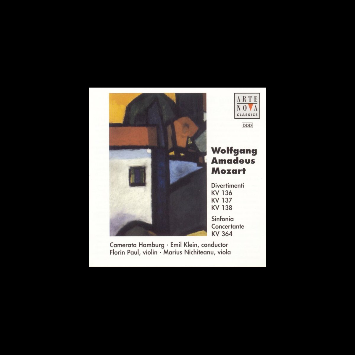 ‎Mozart Divertimenti In DDur, BDur, FDur, Sinfonia Concertante Album di Emil Klein