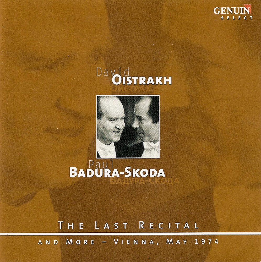 Обложка альбома «The Last Recital - Mozart, Schubert & Beethoven: Violin Recital» — David Oistrakh & Paul Badura-Skoda