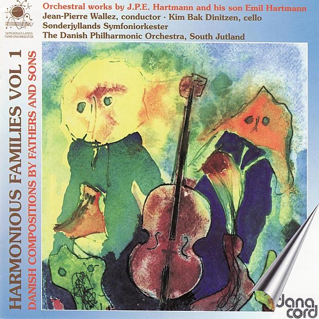 Обложка альбома «Hartmann: Harmonious Families, Vol. 1 - Danish Compositions by Fathers and Sons» — Jean-Pierre Wallez, The Danish Philharmonic Orchestra & Kim Bak Dinitzen