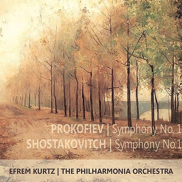 Обложка альбома «Prokofiev: Symphony No. 1 in D Major, Op. 25, "Classical" - Shostakovch: Symphony No. 1 in F Major, Op. 10» — Philharmonia Orchestra & Efrem Kurtz