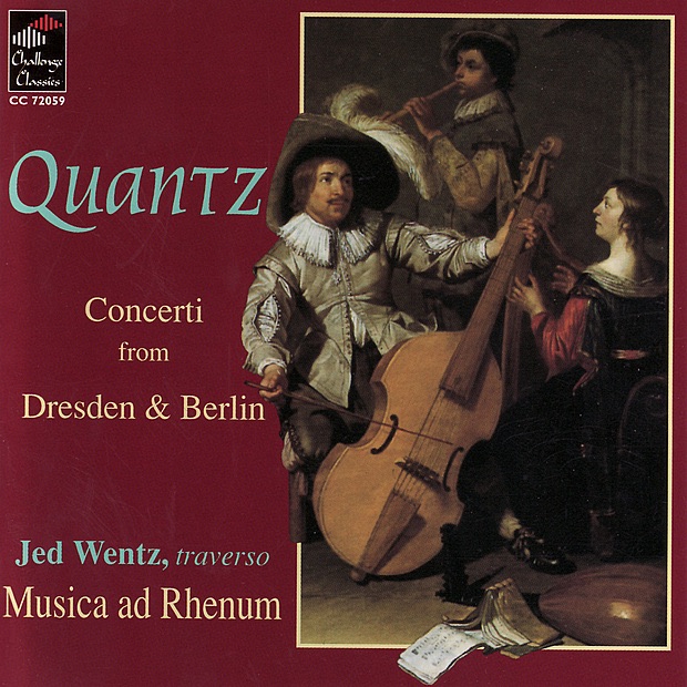 Обложка альбома «Quantz: Concerti from Dresden & Berlin» — Florian Deuter, Jed Wentz & Musica Ad Rhenum