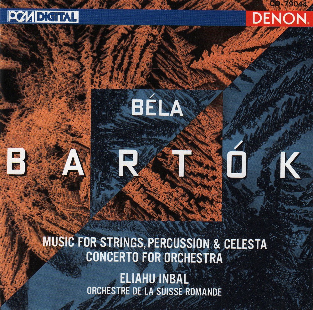 Обложка альбома «Bartók: Music for Strings, Percussion and Celesta, Concerto for Orchestra» — Orchestre de la Suisee Romande & Eliahu Inbal