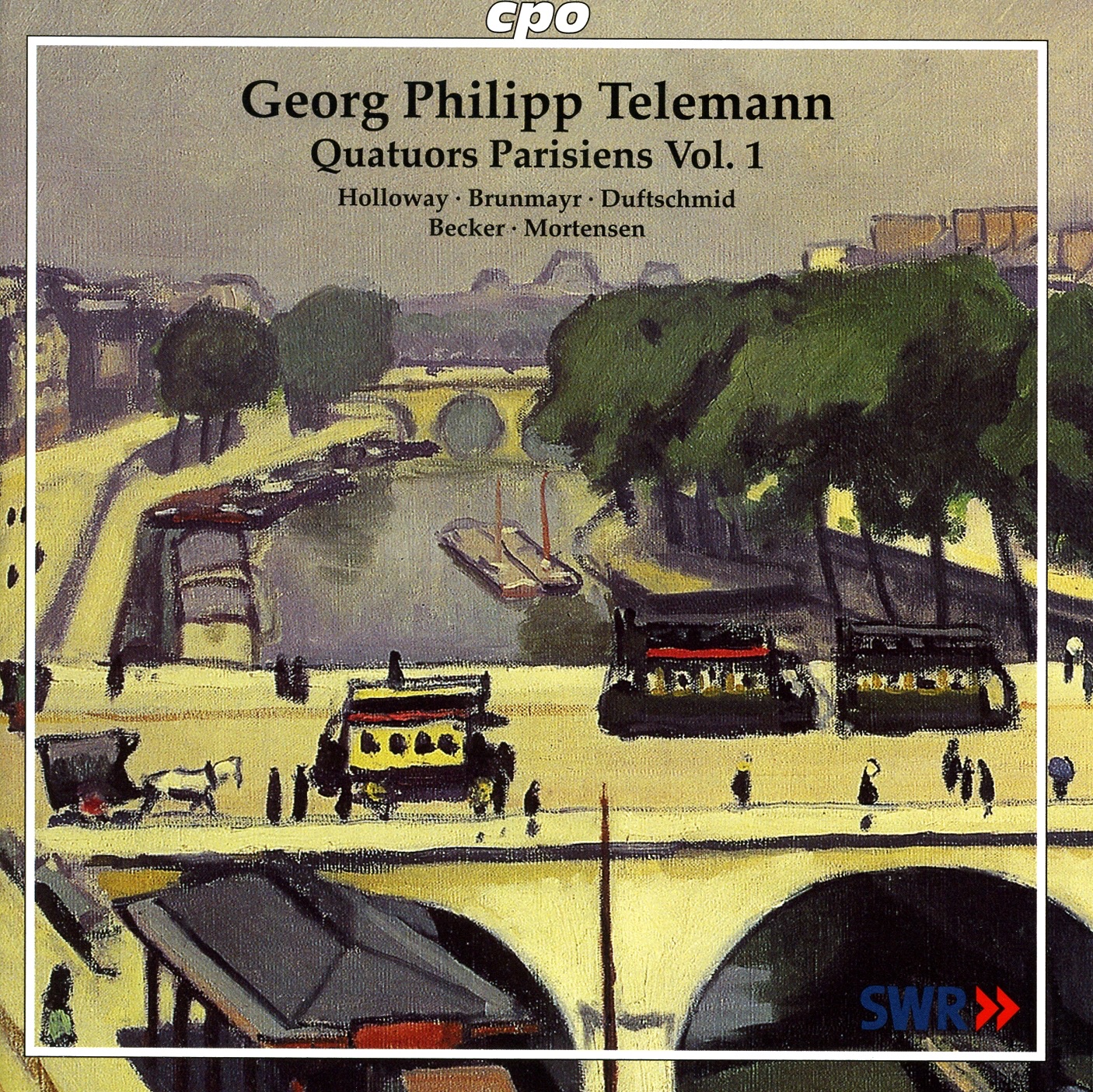 Telemann, G.P.: Chamber Music (Quatuors Parisiens, Vol. 1) by John Holloway, Lars Ulrik Mortensen, Ulrike Becker, Lorenz Duftschmid & Linde Brunmayr-Tutz album cover