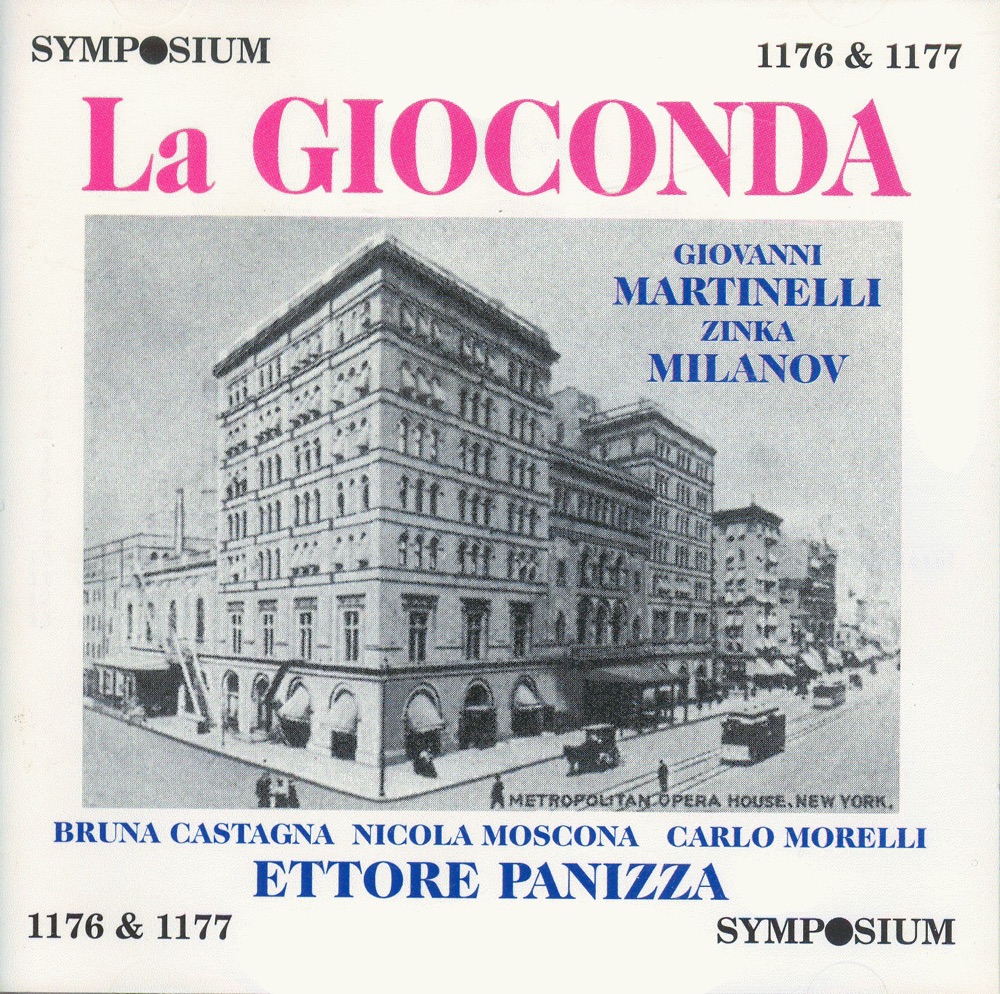 Обложка альбома «Ponchielli: La Gioconda (1939)» — Giovanni Martinelli, Zinka Milanov, Nicola Moscona, Bruna Castagna, Wilfred Engelmann, The Metropolitan Opera Orchestra, Carlo Morelli, Giordano Paltrinieri, Louis d' Angelo, The Metropolitan Opera Chorus, Carlo Coscia, Anna Kaskas & Hector Panizza