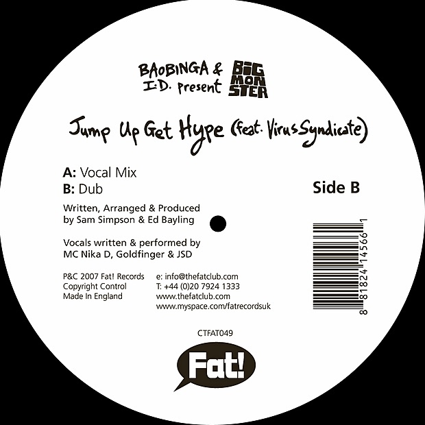 Обложка альбома «Jump Up Get Hype - Single» — Baobinga, Big Monster & I.D.