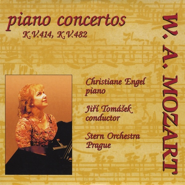 Обложка альбома «Mozart: Concerto No. 12 in A Major, K. 414 - Piano Concerto No. 22 in E-Flat Major, K. 482» — Jiri Tomasek, Christiane Engel & The Stern Orchestra
