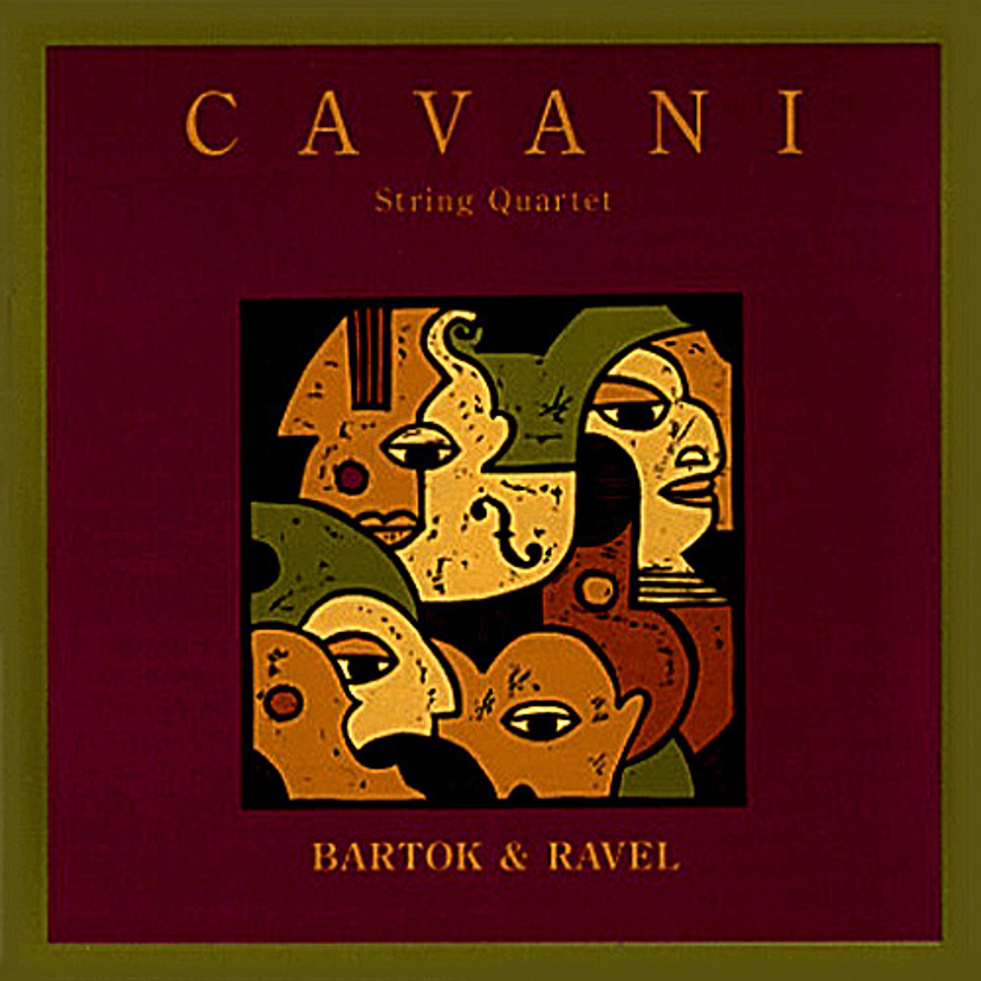 Ravel: String Quartet in F Major - Bartok: String Quartet No. 4 by Cavani Quartet album cover