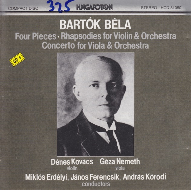Rhapsody (Folk Dances) No.2 for violin and orchestra (1928 rev. 1944)  Sz.90: I. Lassú (Moderato) by Dénes Kovács, Budapest Symhpony Orchestra &  János Ferencsik — Song on Apple Music