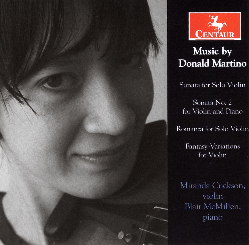 Обложка альбома «Martino: Violin Sonata - Violin Sonata No. 2 - Romanza - Fantasy Variations» — Miranda Cuckson & Blair McMillen