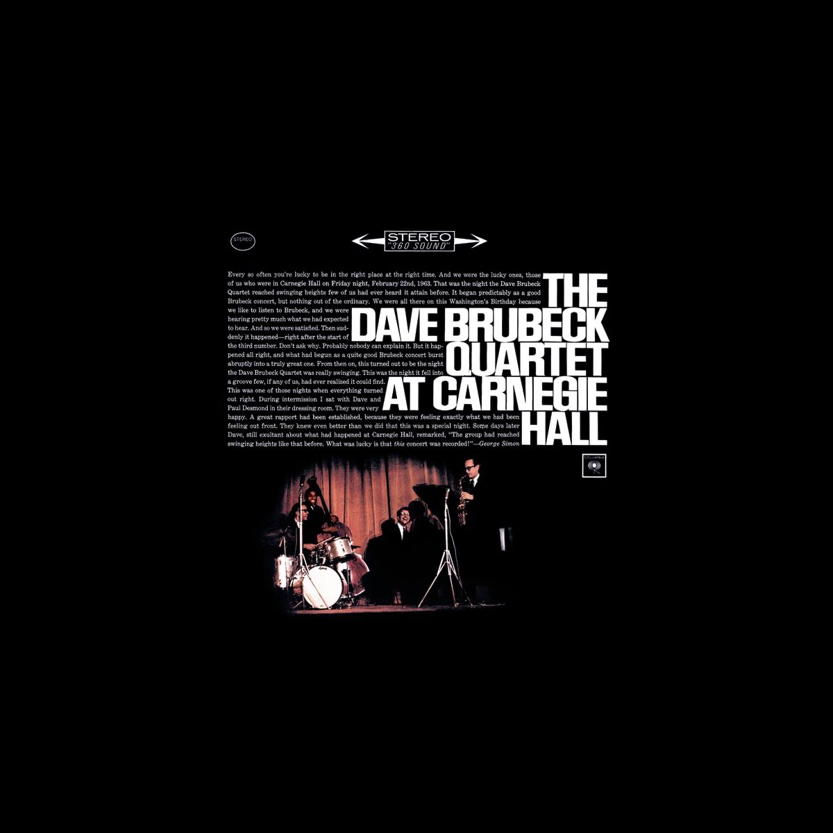 ‎The Dave Brubeck Quartet At Carnegie Hall by The Dave Brubeck Quartet ...