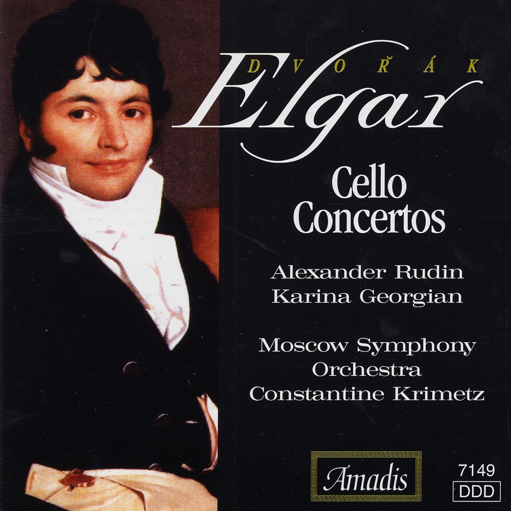 Обложка альбома «Dvorak - Elgar: Cello Concertos» — Alexander Rudin, Konstantin Krimetz, Moscow Symphony Orchestra & Karina Georgian