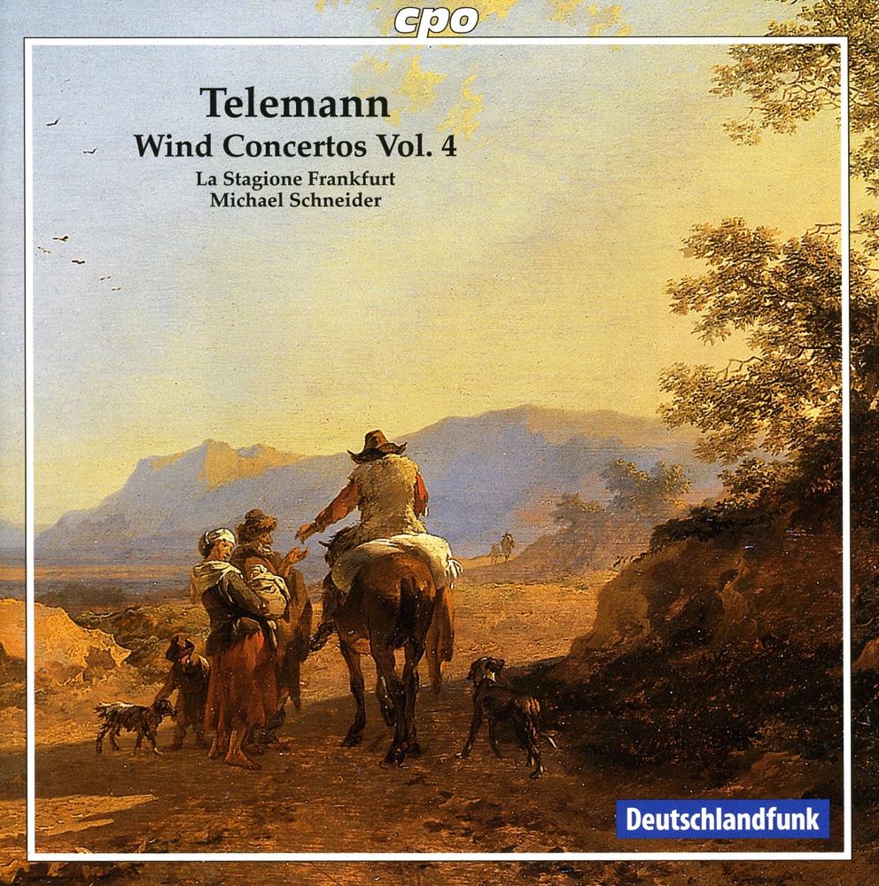Обложка альбома «Telemann, G.P.: Wind Concertos, Vol. 4 - Twv 51:A2, 51:D2, 51:E1, 52:A2, 53:B1» — Michael Schneider, La Stagione Frankfurt, Martin Hublow, Karl Kaiser, Martin Stadler & Marita Schaar