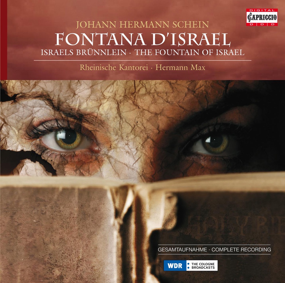 Обложка альбома «Schein: Fontana d'Israel» — Michael McCraw, Raimund Nolte, Bernhard Schneider, Rheinische Kantorei, Hermann Max, Christoph Lehmann, Konrad Junghanel, Johanna Koslowsky, Martina Lins, Christine Kyprianides, Hartwig Groth, Maria Arentz & Peter Sommer