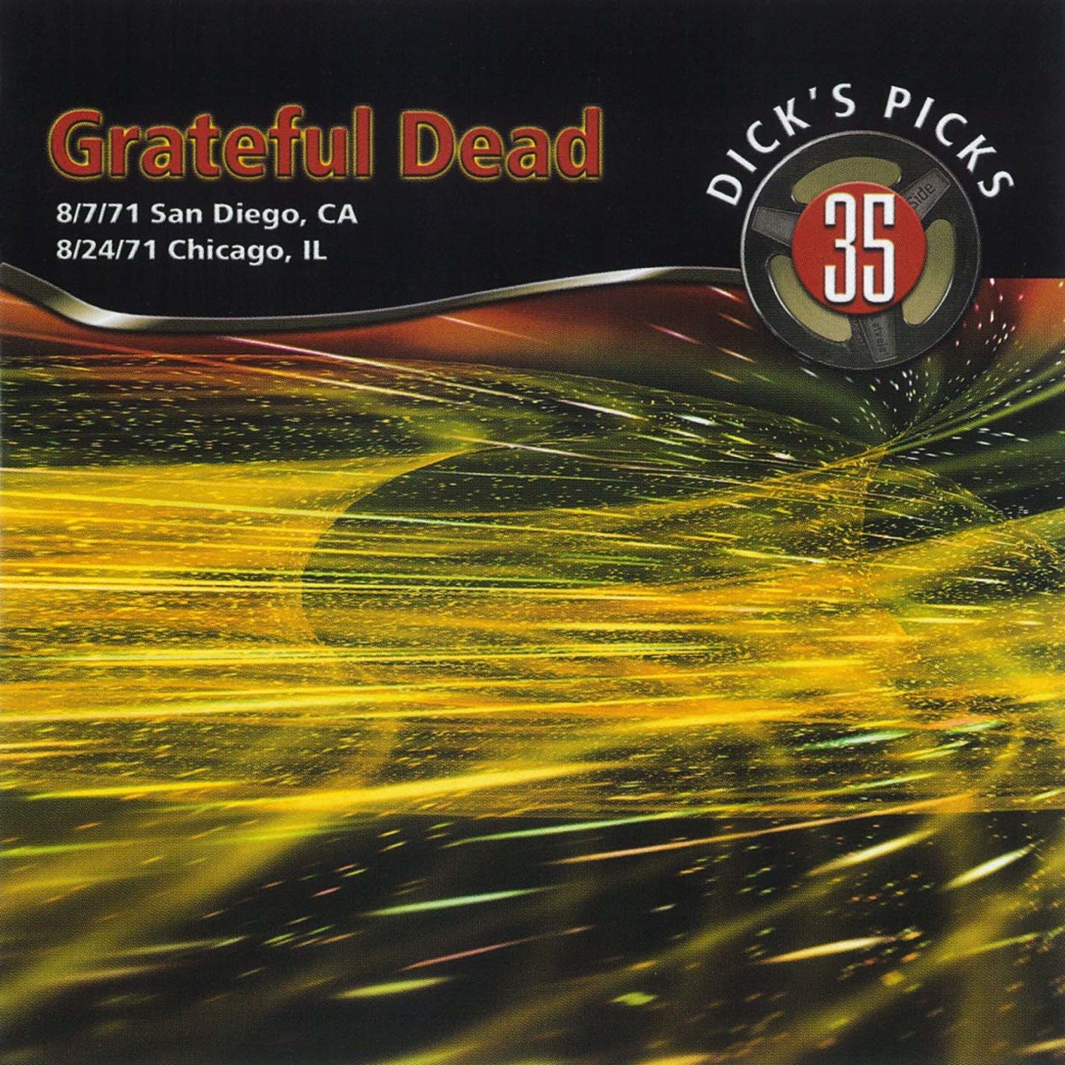 Dick's Picks Vol. 35: 8/7/71 (Golden Hall, San Diego, CA) & 8/24/71 (Auditorium Theater, Chicago, IL) cover art