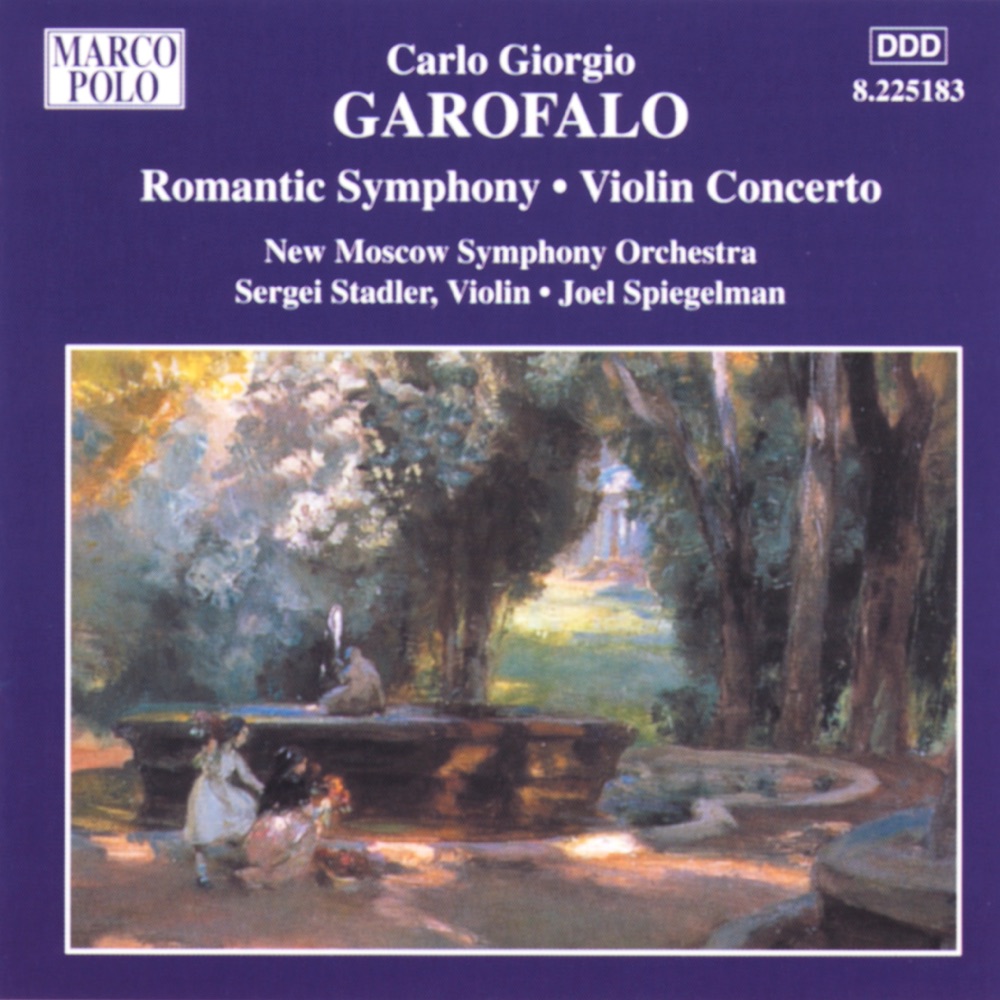 Обложка альбома «Garofalo: Romantic Symphony, Violin Concerto» — Joel Spiegelman, New Moscow Symphony Orchestra & Sergei Stadler