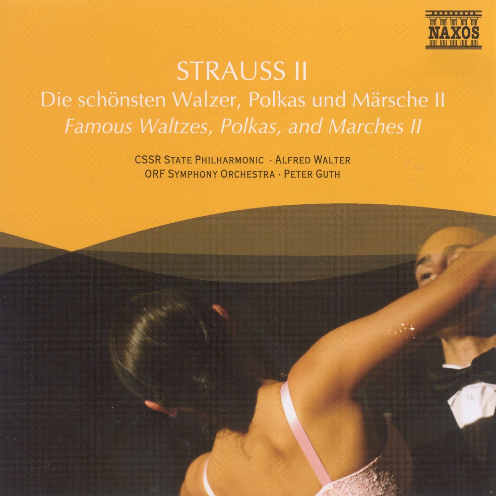 Обложка альбома «Strauss Ii: Most Famous Waltzes, Polkas, and Marches, Vol. 2» — Alfred Walter, Slovak State Philharmonic Orchestra (Kosice), Johannes Wildner, Katowice Polish State Philharmonic Orchestra, Peter Guth, Austrian Radio Symphony Orchestra, Oliver von Dohnányi, Ondrej Lenárd & Slovak Radio Symphony Orchestra