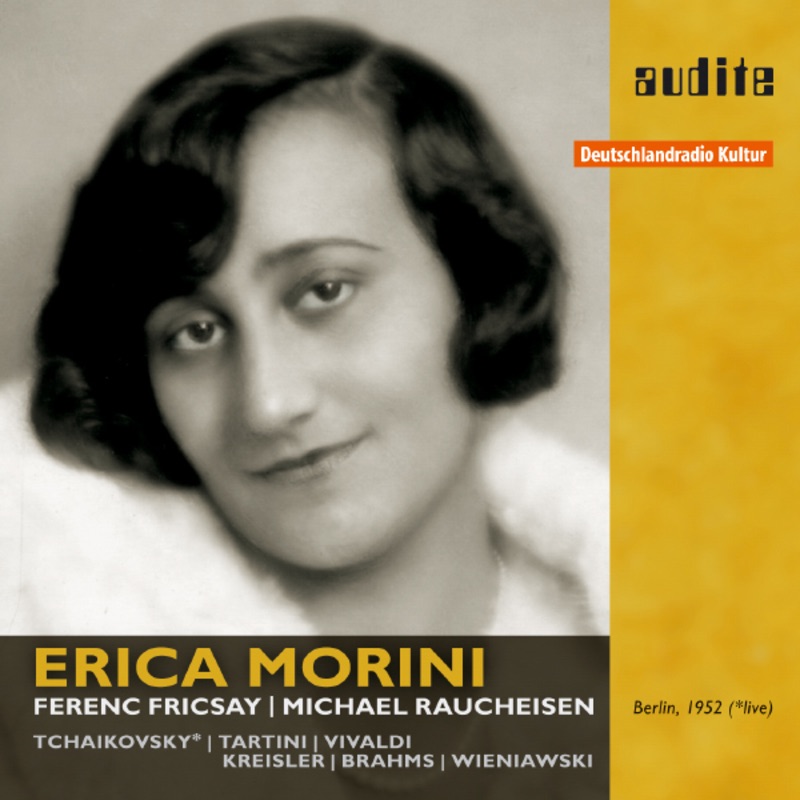 Обложка альбома «Erica Morini Plays Tchaikovsky, Tartini, Vivaldi, Kreisler, Brahms and Wieniawski (Erica Morini, Ferenc Fricsay & RIAS-Symphonie-Orchester)» — Erica Morini, Ferenc Fricsay & RIAS Symphonie-Orchester