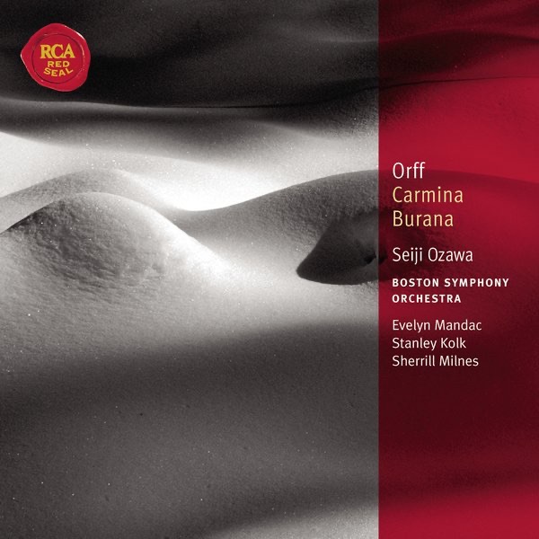 Обложка альбома «Orff: Carmina Burana» — Seiji Ozawa, Boston Symphony Orchestra, Children's Chorus of the New England Conservatory, Evelyn Mandac, Katherine Edmonds Pusztai, Lorna Cooke de Varon, New England Conservatory Chorus, Sherrill Milnes & Stanley Kolk