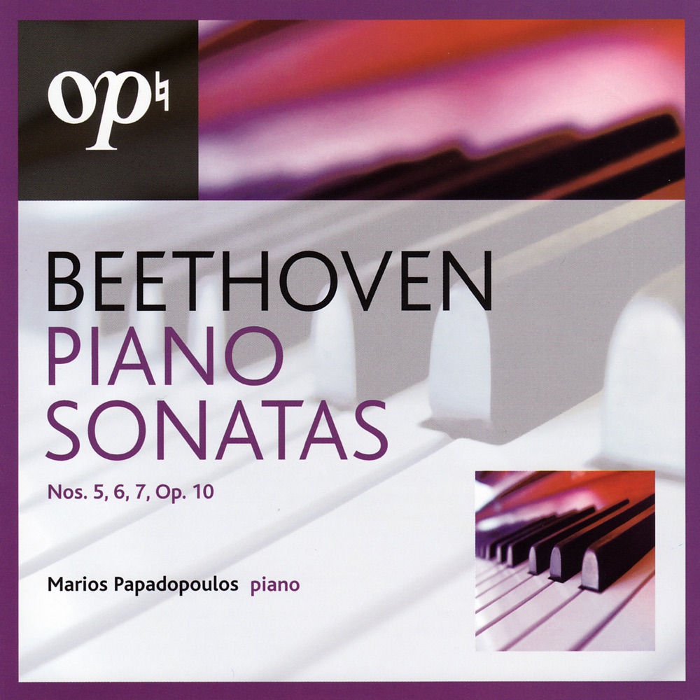 Обложка альбома «Beethoven: Piano Sonatas Nos. 5, 6, 7, Op.10» — Marios Papadopoulos