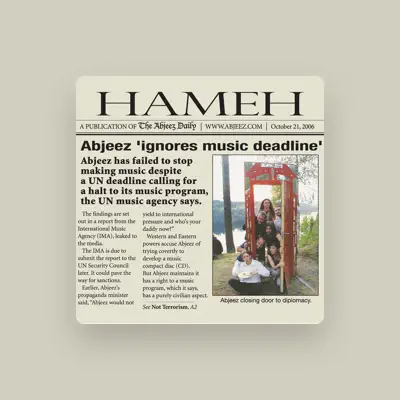 Listen to Abjeez, watch music videos, read bio, see tour dates & more!