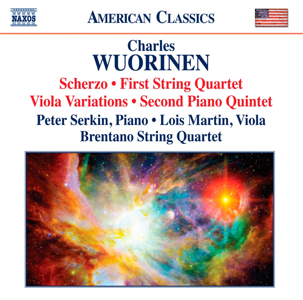 Обложка альбома «Wuorinen: Scherzo - String Quartet No. 1 - Viola Variations - Piano Quintet No. 2» — Peter Serkin, Jesse Mills, Lois Martin, Curtis Macomber, Fred Sherry & Brentano String Quartet