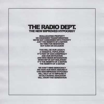 The New Improved Hypocrisy - Single - The Radio Dept.