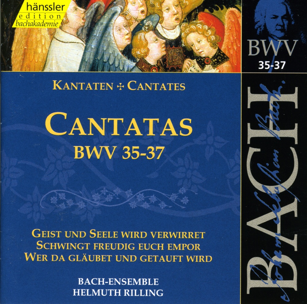 Обложка альбома «Bach, J.S.: Cantatas, Bwv 35-37» — Julia Hamari, Helmuth Rilling, Stuttgart Bach Collegium, Peter Schreier, Arleen Auger, Gabriele Schreckenbach, Walter Heldwein, Gächinger Kantorei Stuttgart, Adalbert Kraus, Philippe Huttenlocher & Carolyn Watkinson
