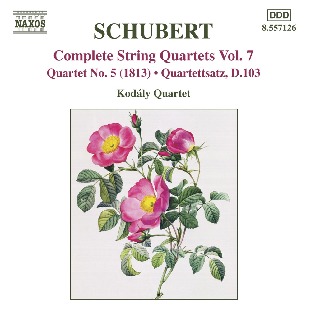 Обложка альбома «Schubert: Complete String Quartets, Vol. 7» — Gyozo Mathe & Kodály Quartet