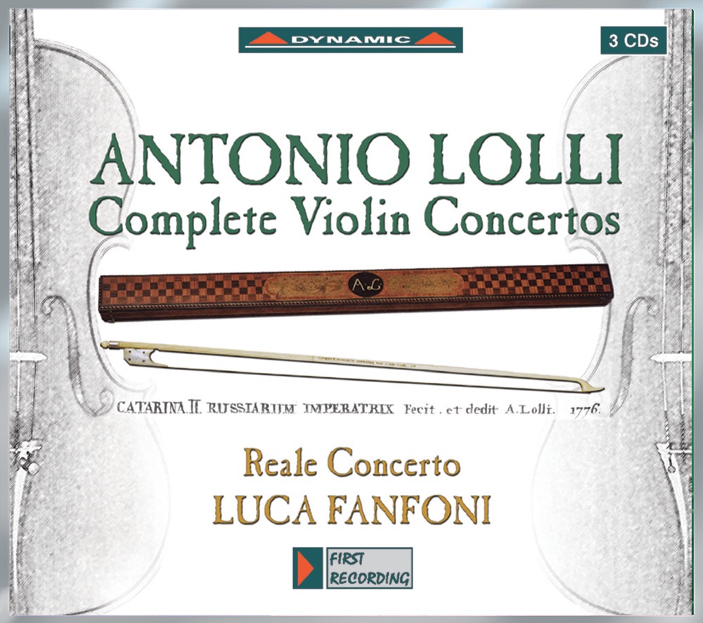 Обложка альбома «Lolli: Complete Violin Concertos Nos. 1-9» — Luca Fanfoni & Reale Concerto