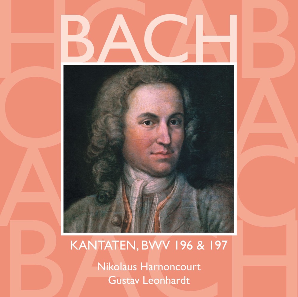 Обложка альбома «Bach, JS: Sacred Cantatas, BWV Nos. 196 & 197» — Collegium Vocale Gent, Concentus Musicus Wien, Gerhard Schmidt-Gaden, Gustav Leonhardt, Hanover Boys' Choir, Harry van der Kamp, Heinz Hennig, Helmut Wittek, Jan Patrick O'Farrell, Kurt Equiluz, Leonhardt-Consort, Nikolaus Harnoncourt, Philippe Herreweghe, Thomas Hampson & Tölzer Knabenchor